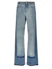 [Stella Mccartney] Stella Mccartney-Layered Jeans Celeste-Donna 27 Light Blue