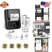 Portable M120 Label Maker Machine - Inkless 2" Sticker Printer for Home & Office