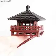 Chinese micro landscape fish tank courtyard building model desktop decorations
