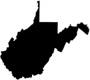 West Virginia Mountain State Decal Sticker - Black 5" Vinyl Decal for Cars, Macbooks, and Other Laptops