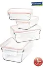 Tempered Glasslock Advanced Rim 8 Piece Rectangular Storage Containers Locking