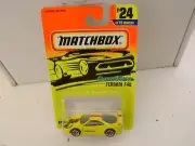 1996 MATCHBOX SUPERFAST #24 YELLOW FERRARI F40 NEW ON CARD