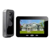 Digital Wireless Intercom Doorbell Night HD Vision 4Inch Screen Waterproof Doorb