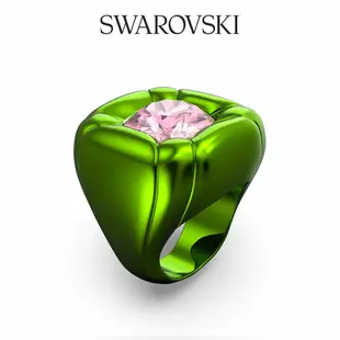 SWAROVSKI 施華洛世奇 Dulcis 個性戒指枕形切割Swarovski水晶, 綠色