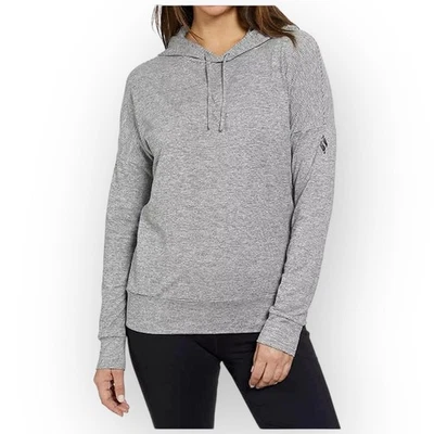 NWT Skechers GOwalk Relaxed Fit Long Sleeve Hoodie - XL - Grey/Black Stripe