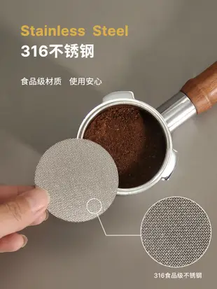 不鏽鋼燒結片咖啡機手柄二次分水網防噴濺過濾網多規格 (8.3折)