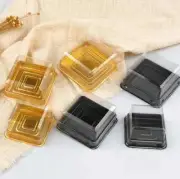 50pcs Square Moon Cake Dessert Mooncake Packaging Box Container AU 7.8x7.8x4.5cm