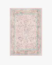 120' x 185' | Machine Washable Runner Rug | Kid & Pet Friendly | Indoor Rug | Fit For A Queen Soft Rose Rug by Bridgerton | Ruggable