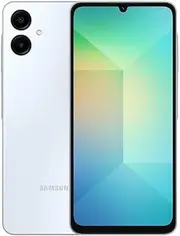 [Samsung] Galaxy A06 4G LTE (64GB + 4GB) Latin Version SM-A065M/DS (Tmobile Metro Mint & Global) 6.7" Dual Sim 50MP Dual Cam + (Wall 25W Dual Port Bundle) (Light Blue SM-A065M/DS Model)
