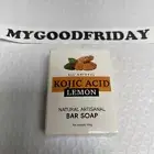 Lemon Turmeric Kojic Acid Soap Bar, Turmeric Face and Body Soap Exp:9/2027