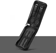 Manicure Set for Men and Women Portable Nail Clipper Scissors 6Pcs Pedicure Kits Nail Clipper Set Manicure Pedicure Tool,Black