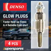 4 x Denso Glow Plugs for Renault 19 II S53 1.9 dT F8Q 740 1870cc 4Cyl 92 - 95