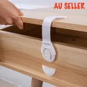 4pcs Child Kids Baby Safety Locks Door Drawers Cupboard Cabinet Adhesive Belt AU