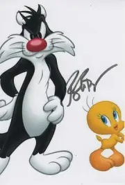 Bob Bergen Signed 4x6 Photo Sylvester and Tweety 4 COA