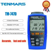 TENMARS TM-747D Digital Thermometer with 4-Digit LCD Monitor and RS-232