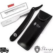 Barber Beard Styling Cut Throat Shaving Razor With Leather Pouch Gift Set