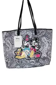 Vera Bradley Disney Mickey Mouse Large Tote Piccadilly Paisley NWT Faux Leather