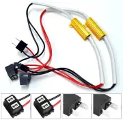 Wire LED Resistor Canceler Error Decoder H7 Light Cornering Flicker Stop Lamp (for: Volkswagen)