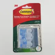 3M Command String Light Clips with Adhesive Strips 8 Clips and 8 Strips Outdoors