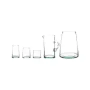 Nicola Spring 20 Piece Recycled Glassware Set - Clear