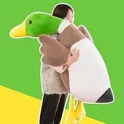 Cute Green Goose Plushies Soft Funny Duck Plush Pillow Throw Pillow for Bedtime Room Decor Home Decoration (63inch/160cm)