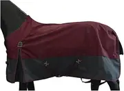 BARN & STABLE 600D 3000mm/3000mvp Super Waterproof & Breathable Horse Rain Sheet Turnout Blanket Sheet for Horse with Leg Straps -no Fill