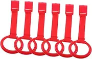 Toyvian Toddler Pull Tab Walking Assistant 6pcs Pull up Rings Nursery Mobiles for