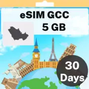 eSIM GCC - 5 GB - 30 Days - Travel eSIM | QR code activation