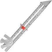 HOODANCOS Quilting Ruler Gauge Seam Gauge for Sewing Easy to Use Sliding Ruler for Crafters Beginners