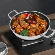 316 Stainless Steel Amphora Wok Double-sided Pan 32cm