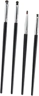 WOFASHPURET 4pcs Precision Eyeliner Brush Eye Makeup Portable Applicators for Beautiful Looks for Personal and Professional Use Comfortable Grip for Makeup Lovers
