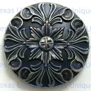 Baroque Floral Nickel Finish Concho CON428-AN