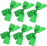 HONMEET 6pcs St. Patrick's Day Hairpins Green Bowknot Hair Clips for Festive Decor Bright Design