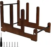 Vinyl Record Display Stand, Wood 3 Tier,Versatile Stable Vinyl Record Storage Holder, Record Organize Rack, for Holding 60 Sheets Standard Size LP, for Albums Magazines Files