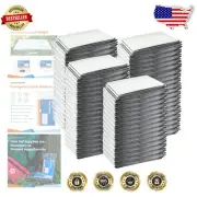 Versatile Mylar Thermal Blankets - 120 Count, Ideal for Emergencies & Camping