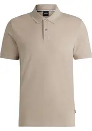 Boss Hugo Boss Logo Embroidered Regular-Fit Polo Shirt S,XL,L,XXL,M light beige