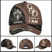 Christian God Says I Am Classic Baseball Cap – Custom Faith Hat,