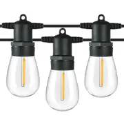 LumiFx 50 Bulb Outdoor Festoon Lights 8 Lighting Effects 50 Metres Warm White