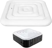 Spa Hot Tub - Weatherproof Hot Tub Inflatable Lid - Outdoor Protection Thermal Tub for Bathroom, Hostel, Spa Centre