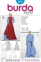 Burda Ladies Easy Sewing Pattern 7977 Historical Damsel Fancy Dress Costumes