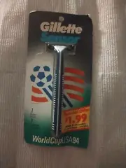 Original Gillette Sensor Razor Metal Shaver Handle Blade 1994 WorldCup USA 94