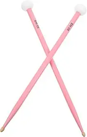 ifundom 1 Pair Drum Mallets: Percussion Instruments Dual-head Felt Head Mallets for Drum Sets and Timpani Comfortable Grip for Smooth Performance