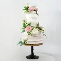 在飛比找樂天市場購物網優惠-網紅三層仿真生日結婚蛋糕模型 加高蛋糕樣品森系婚禮甜品臺裝飾