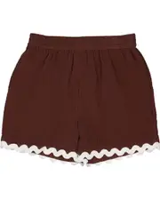 Toddler Girls Double Cloth Ric Rac Short