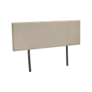 Linen Fabric Double Bed Headboard Bedhead - Beige