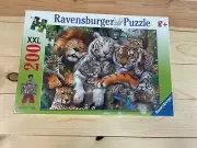 NEW & SEALED Ravensburger Lions Tigers Jungle 200 Pc XXL Jigsaw Puzzle