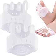 Toe Separators, Thickened Pedicure Toe Separators, Natural Toe Spreaders & Separators Five Holes Overlapping Hammer Toe