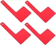 INOOMP 4pcs Acrylic Mailbox Flag Replacement for Outdoor Mailbox Parts Rotatable Flag Accessory Decorative