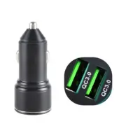 Fast Charging Car Adapter 2 USB QC3.0 18W All Metal for Tablets