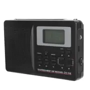 CS‑106 Full Band Radio Mini FM/AM/SW/MW Receiver With Digital Clock Earphone ECA